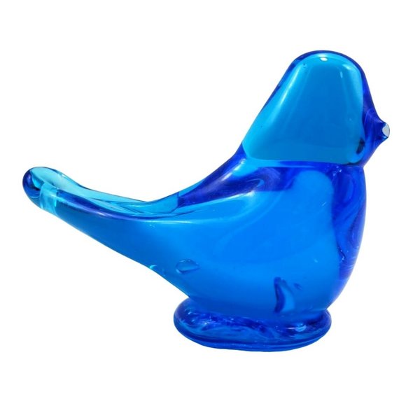 Bluebird of Happiness Ron Ray Art Glass Figurine Signed Vintage 1991 - Picture 1 of 10